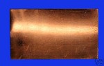 Kupfer Blech, halbhart glatt, 200x400 mm 0,4 mm
