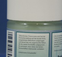 Formen Trenncreme, für geteilte Formen