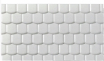 PS Strukturplatte, 7 mm Biberschwanz weiß, 290 x 390 mm